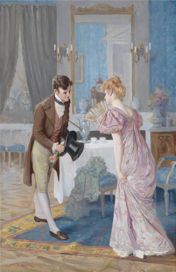 A couple flirting by Stephan Sedlacek